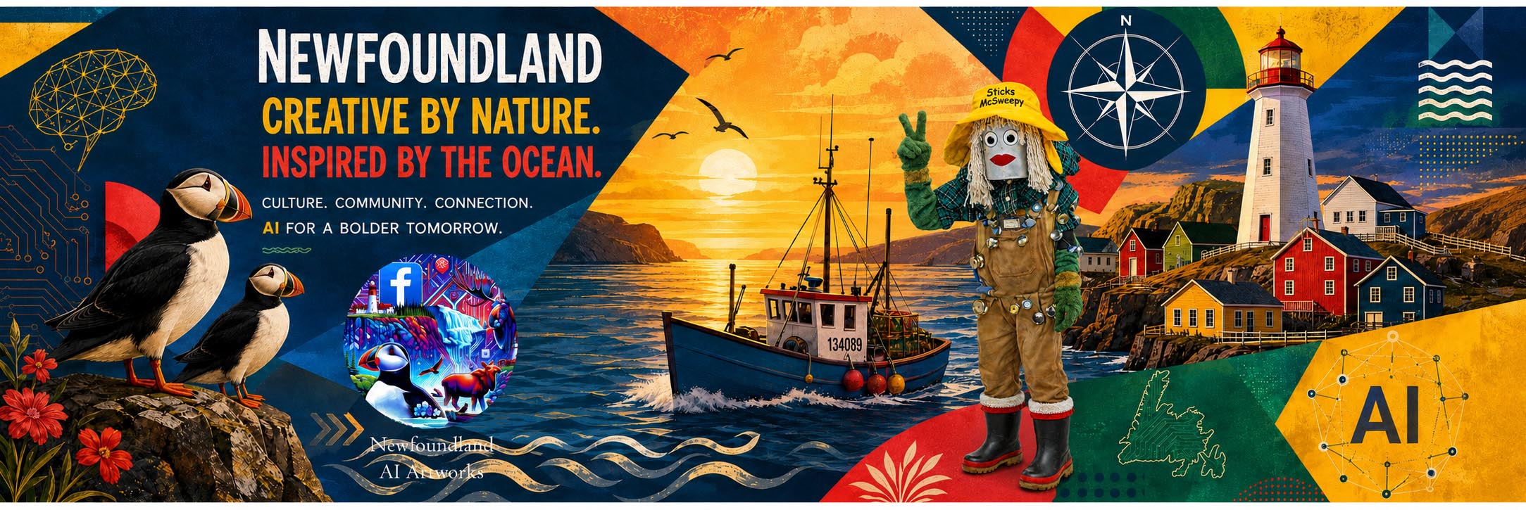 Newfoundland AI Artworks banner